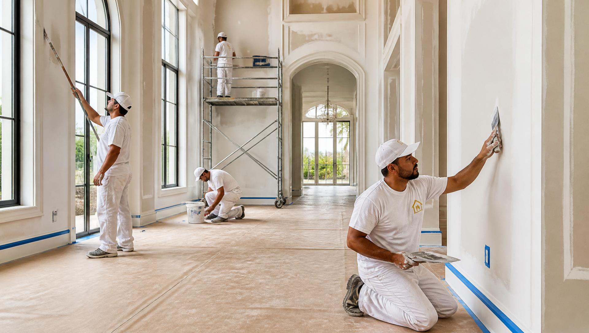 New construction painting project